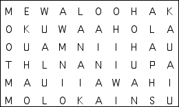 Hidden Word Puzzle